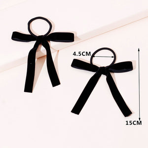 2 Piece Elastic Bow Knot Scrunchies