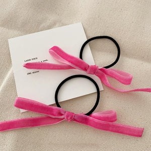 2 Piece Elastic Bow Knot Scrunchies