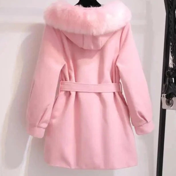 Winter Cotton Mid-Length Coat