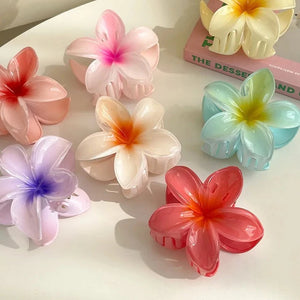 Hawaiian Flower Hair Claw Clip