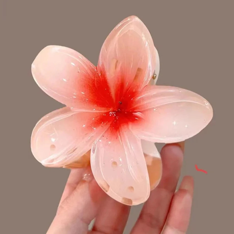 Hawaiian Flower Hair Claw Clip