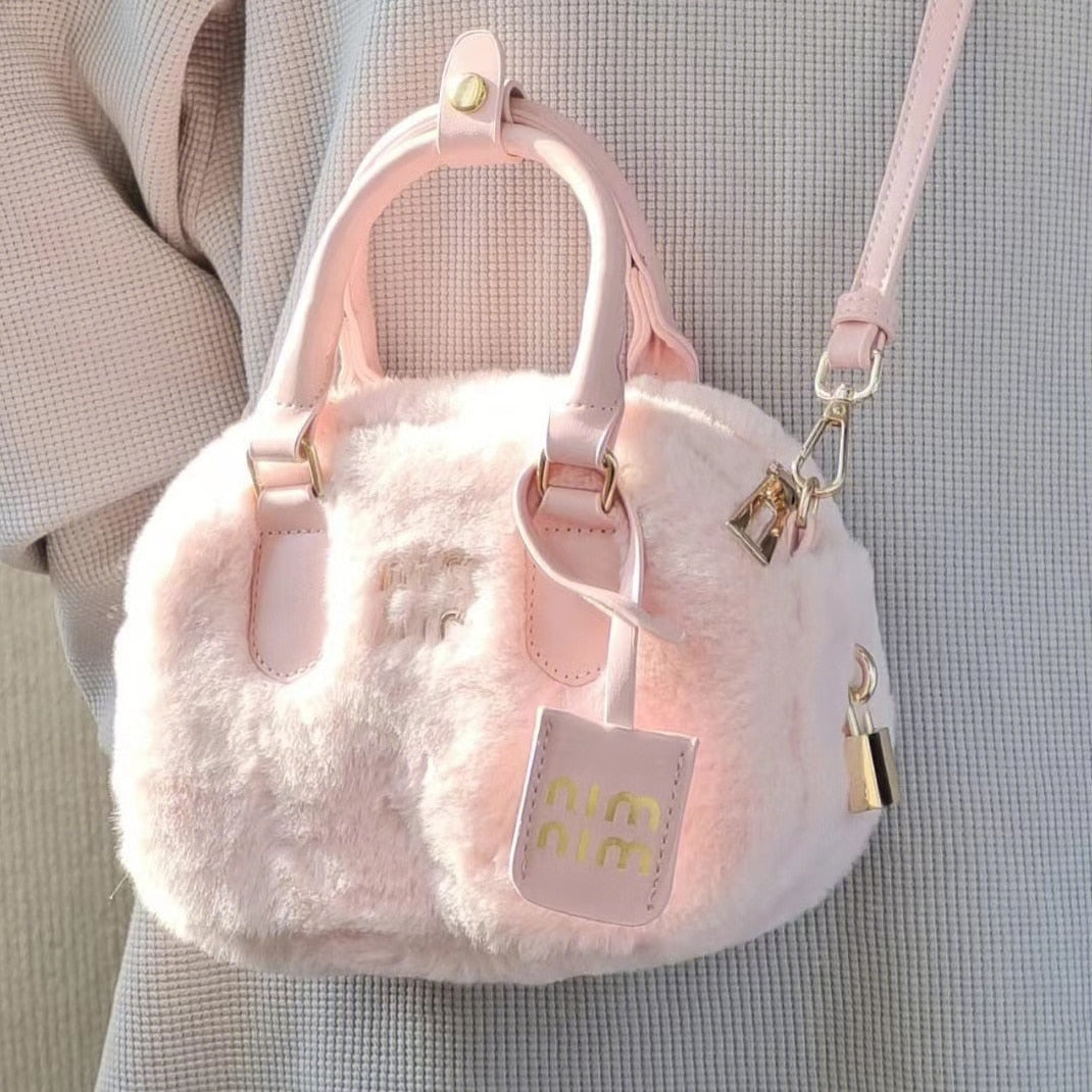 Miu Fuzzy Pink Purse