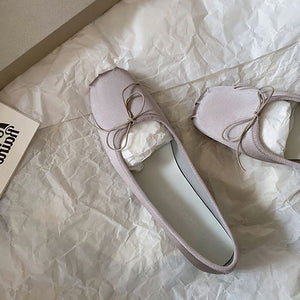 Bowtie Ballet Flat Shoes