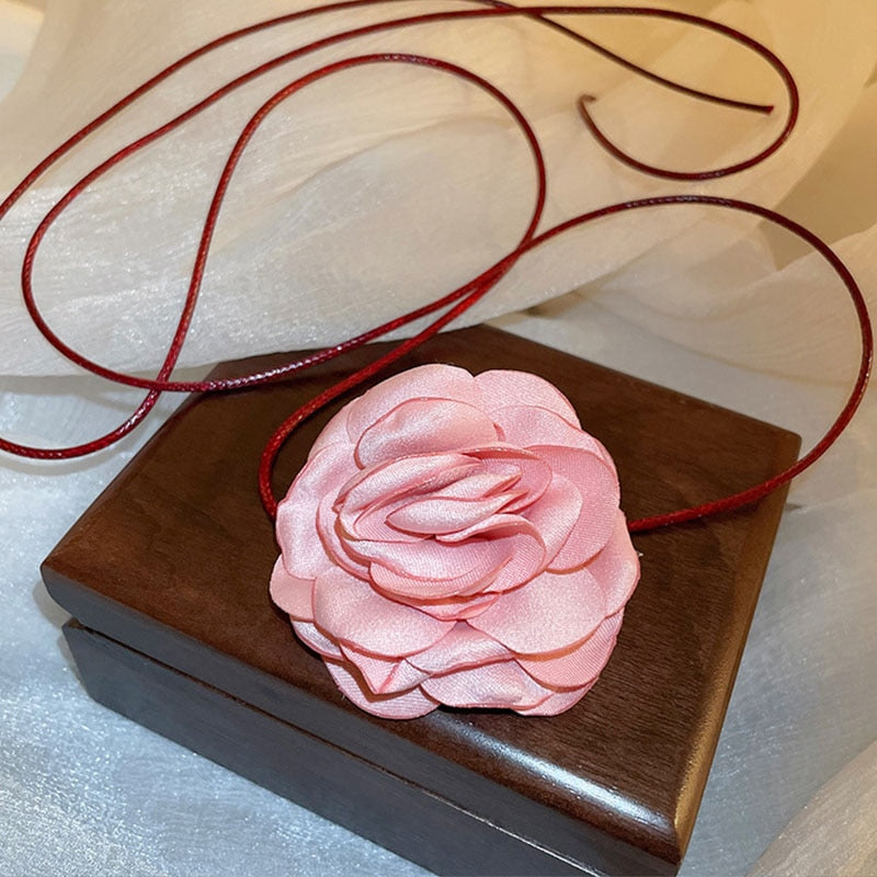 Rose Flower Choker