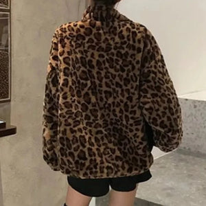 Leopard Fuzzy Coat