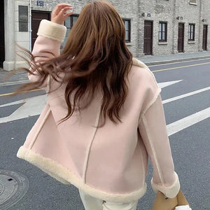 Pink Sherpa Cashmere Jacket