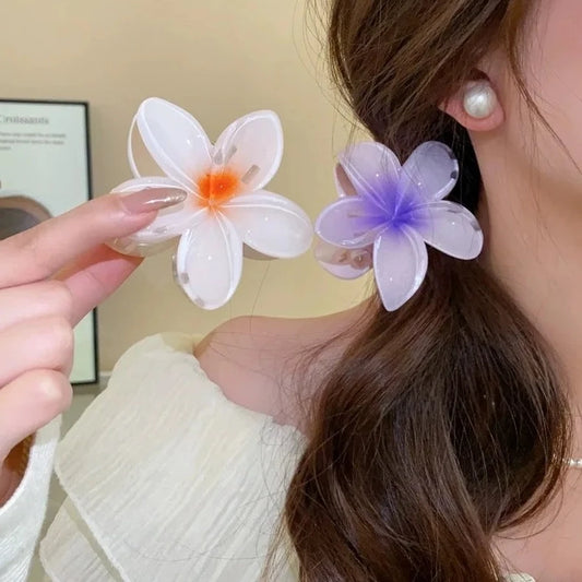 Hawaiian Flower Hair Claw Clip