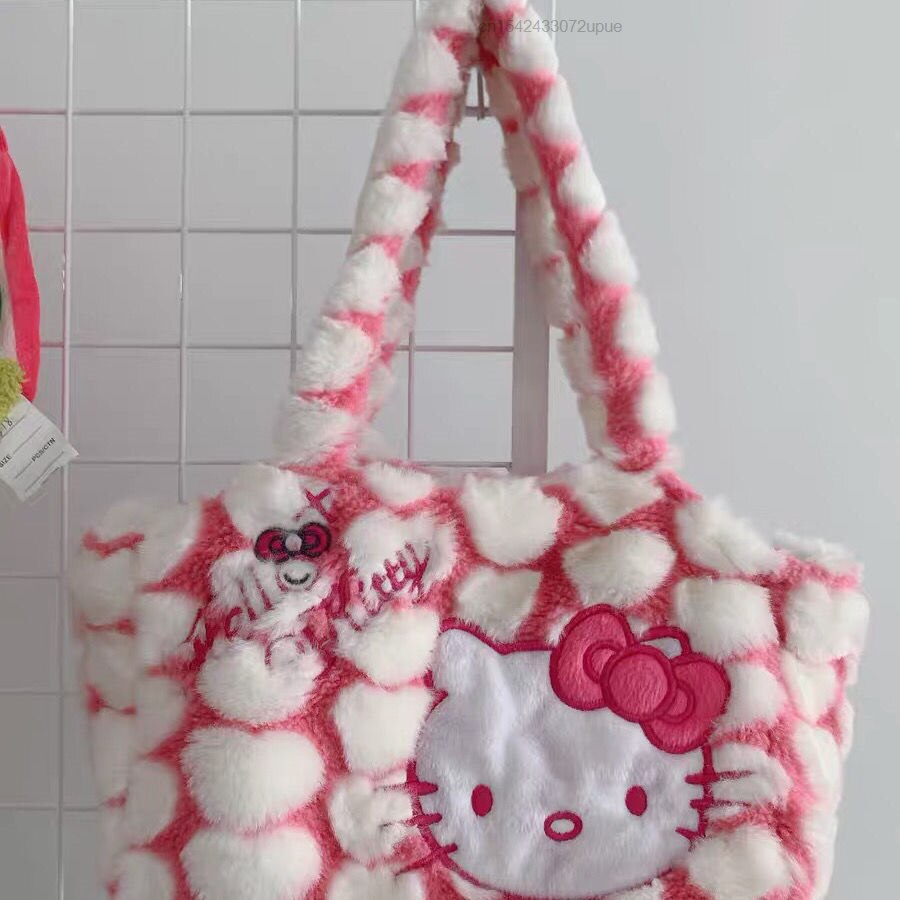 Hello Kitty Pink Fluffy Bag