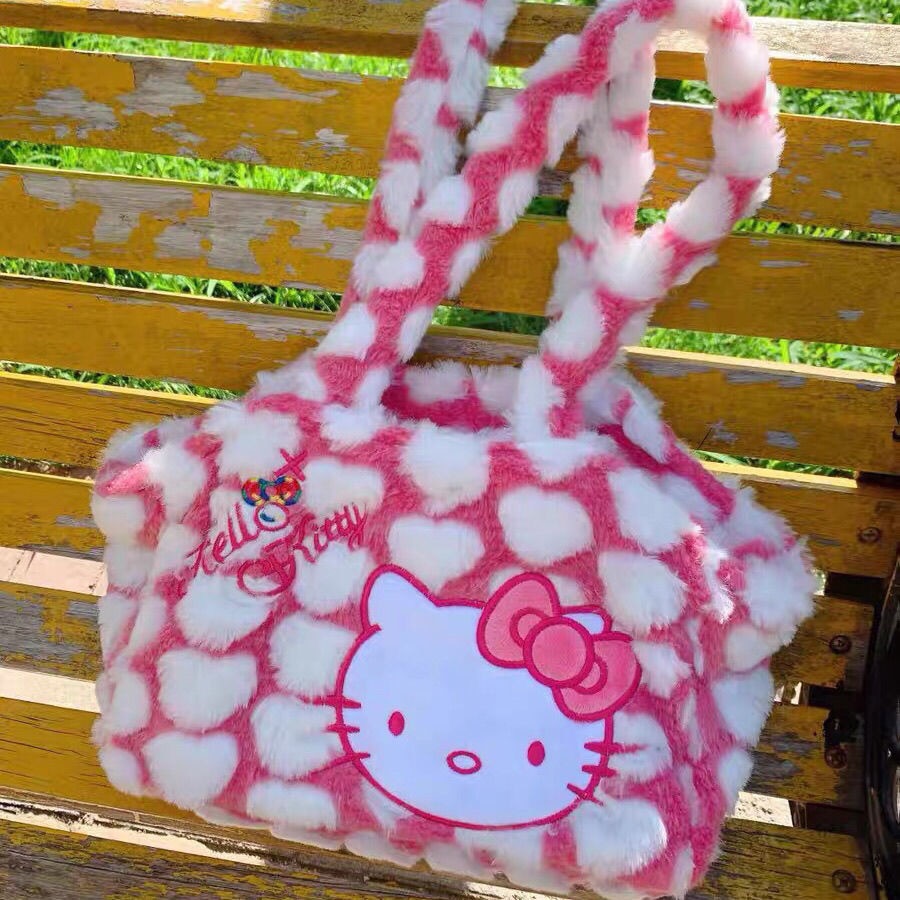 Hello Kitty Pink Fluffy Bag