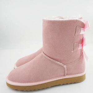 Double Bow Snow Fur Boots Uggz