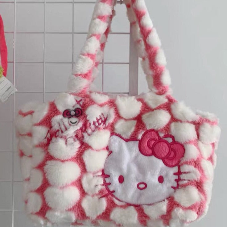 Hello Kitty Pink Fluffy Bag