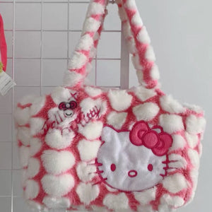 Hello Kitty Pink Fluffy Bag