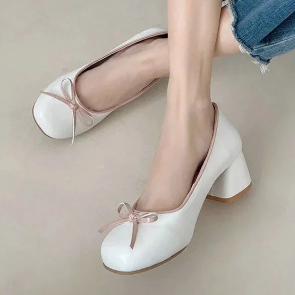 Mary Janes Bowtie Platform Shoes