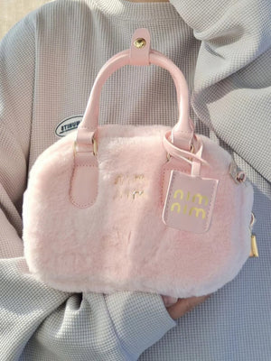 Miu Fuzzy Pink Purse