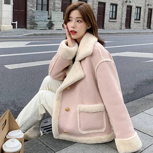 Pink Sherpa Cashmere Jacket