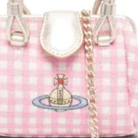 Pink Plaid Shoulder Bag