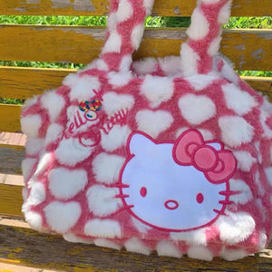 Hello Kitty Pink Fluffy Bag