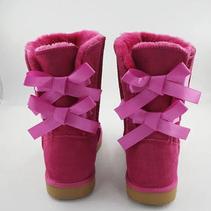 Double Bow Snow Fur Boots Uggz