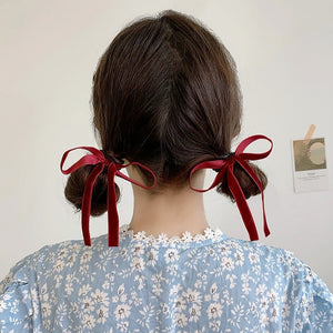 2 Piece Elastic Bow Knot Scrunchies