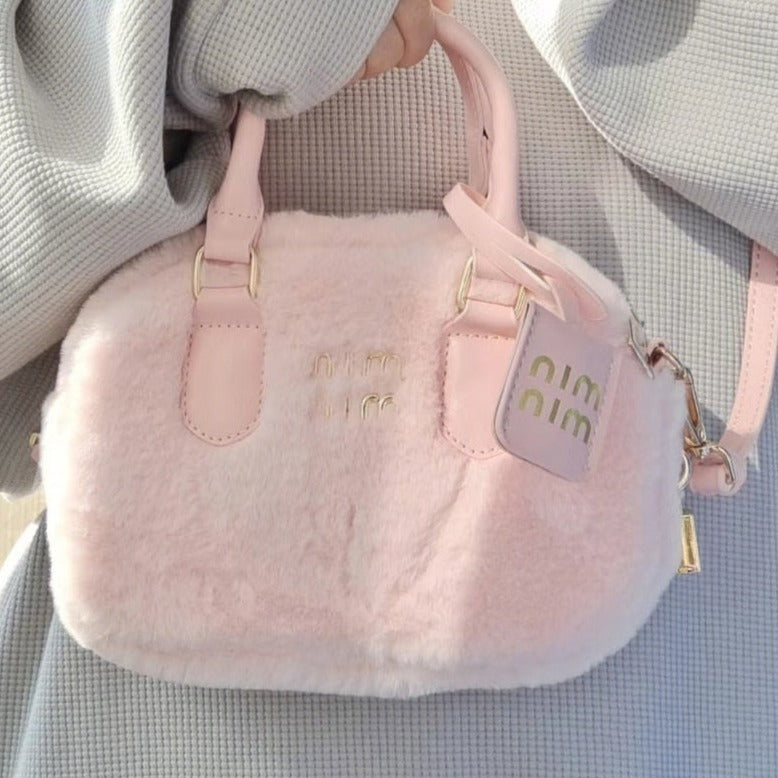 Miu Fuzzy Pink Purse